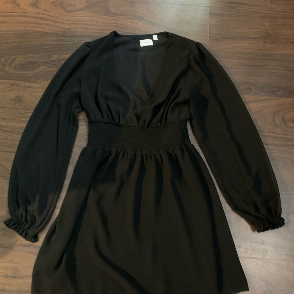 Wilfred Black Long Sleeve Dress